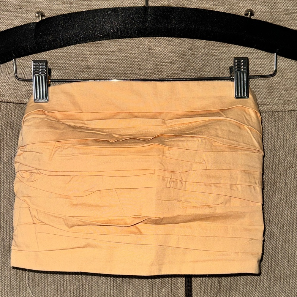 A&F Orange pleated corset style crop top size XS